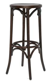 Polished Bentwood Bistro High Stool 1