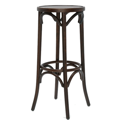 Polished Bentwood Bistro High Stool 1