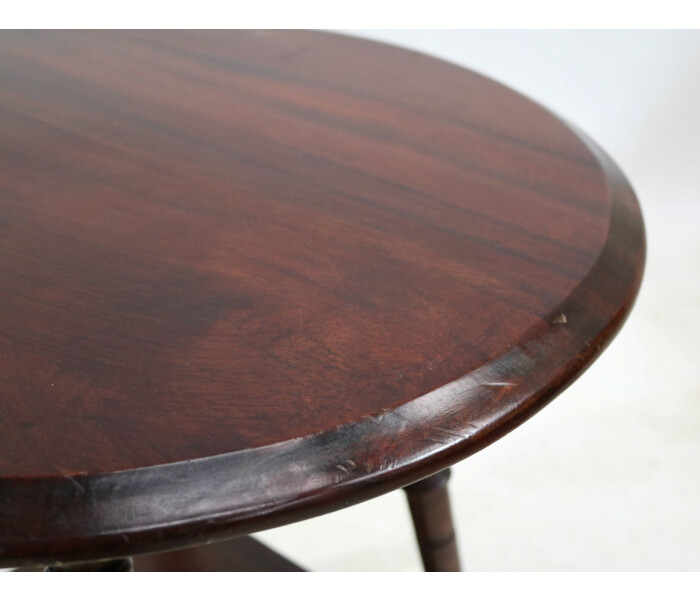 Round oak pub table 4