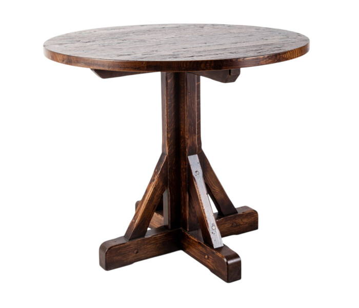 Rustic Gothic Small Pedestal Table 1 v2