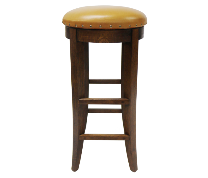 Scottish High Bar Stool with Upholster