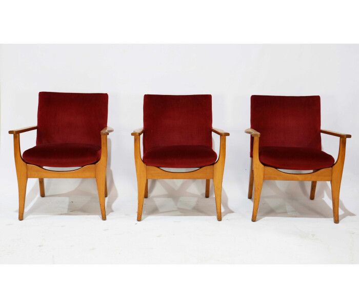 Set of 8 retro armchairs 2