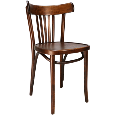Slatback Bentwood Cafe Chair Polished 2