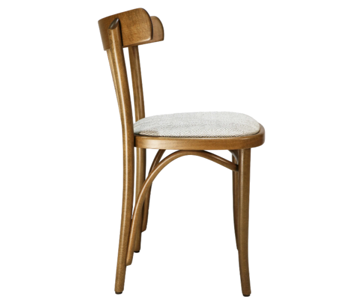 Slatback Bentwood Cafe Chair Upholstered 3