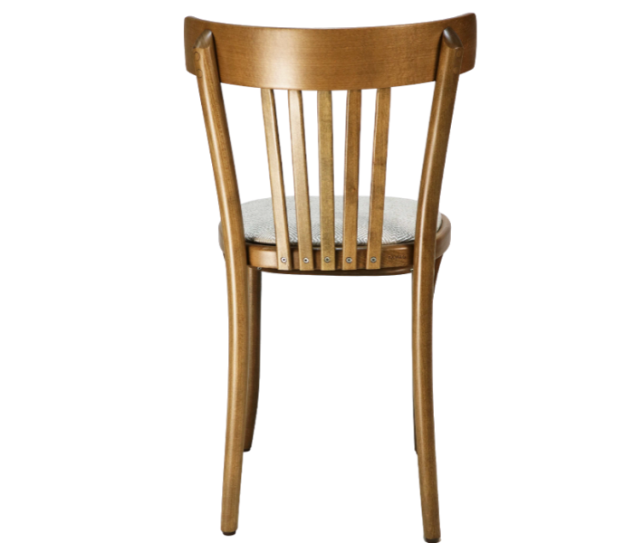 Slatback Bentwood Cafe Chair Upholstered 4