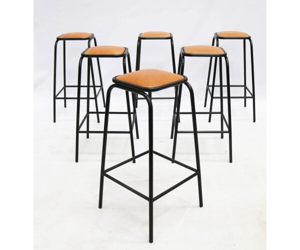 Special Buys Set of 13 upholstered metal stools 1