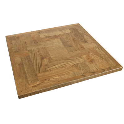 Square Parquet Oak Table Top 1