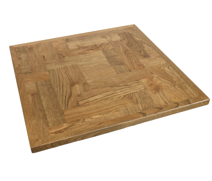 Square Parquet Oak Table Top 1