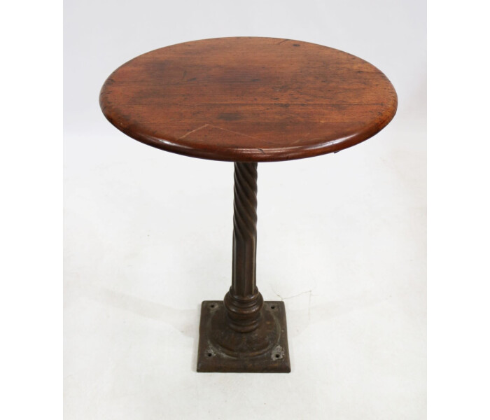 Unusual Cast iron pedestal table 1