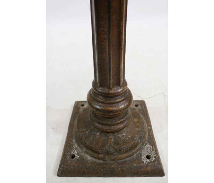 Unusual Cast iron pedestal table 2