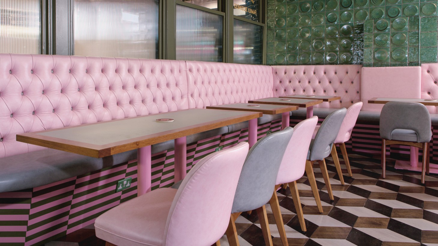 Benchairs & Retro Pub Furniture Craft Beer Co, Hammersmith