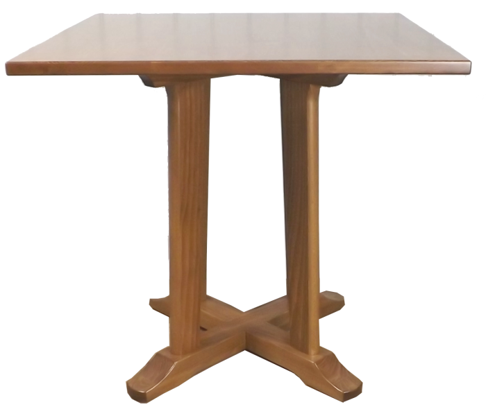 Benchairs Quad Pedestal Dining Table Retro Restaurant Table