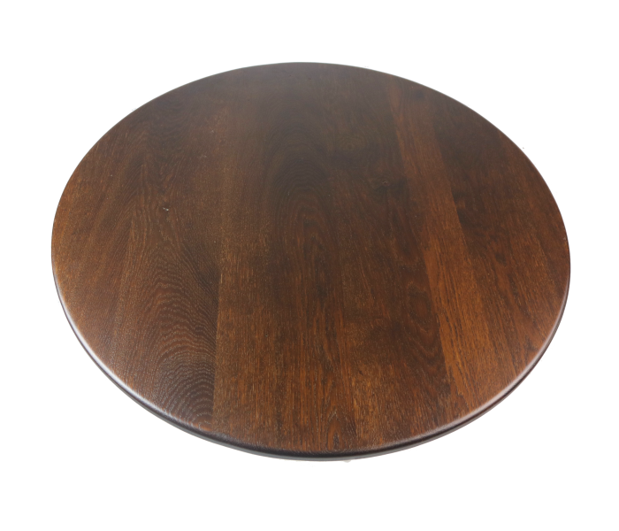 Round Oak Table Top Distressed Pub