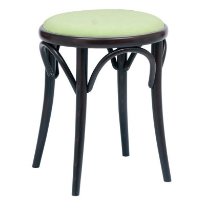 Number 60 Upholstered Bistro Bentwood Low Stool