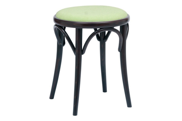 Number 60 Upholstered Bistro Bentwood Low Stool