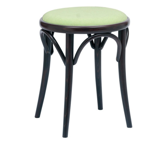 Number 60 Upholstered Bistro Bentwood Low Stool